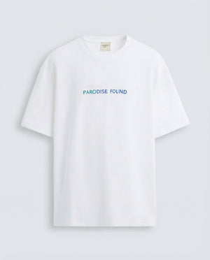 White t-shirt "PARODISE FOUND"
