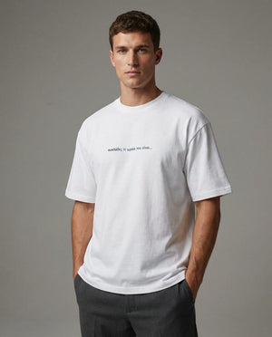 White T-shirt "Κυκλάδες, τι ωραία που είναι"