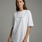 White t-shirt "θα Πάρο τα βουνά"